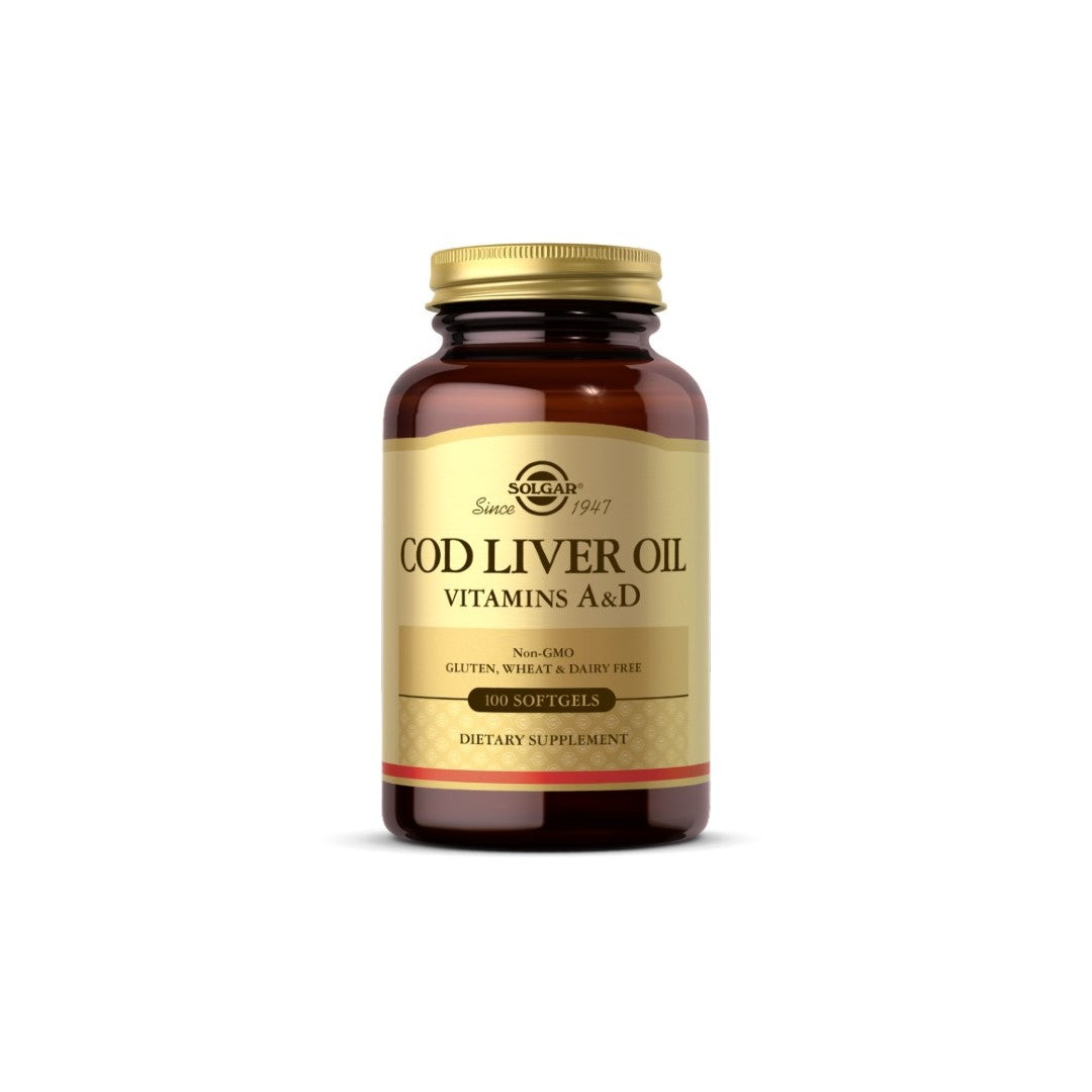 Lebertran (Vitamin A und D) 100 Weichkapseln Solgar