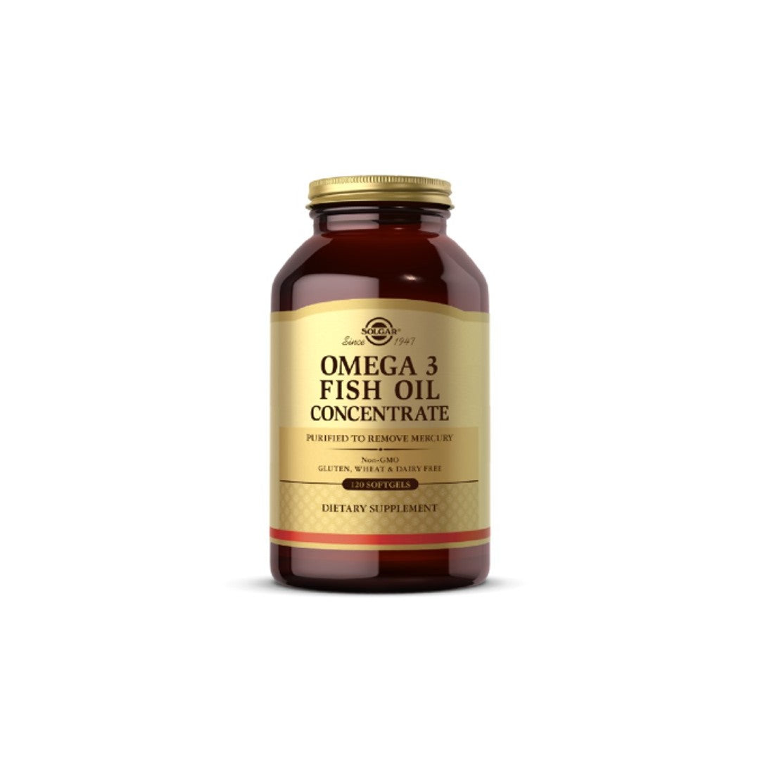Omega-3-Fischöl-Konzentrat 1000 mg 120 Weichkapseln Solgar